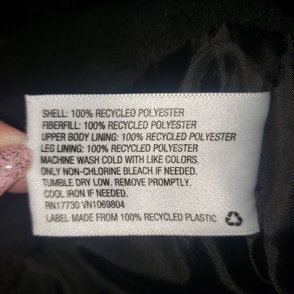 CAT & JACK Black Snow Pants Overalls Childrens Size 2T - Picture 8 of 8